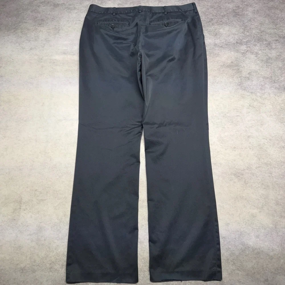 Bonobos Straight Fit Mens 36x32 Black Tuesday Cotton Chino Dress Pants